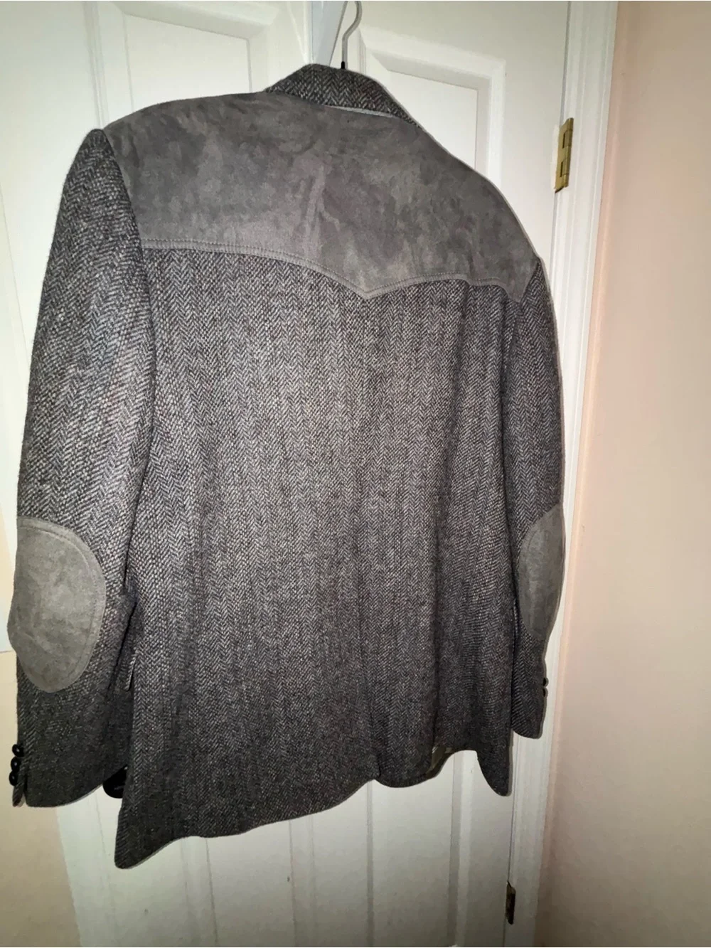 PENDLETON Vtg Western Suit Jacket Gray Blazer Men's Sz 46L USA Made Wool